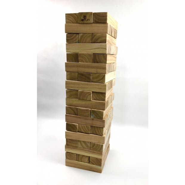 54 Piece Outdoor Giant Jenjo Wooden Block Game 81cm