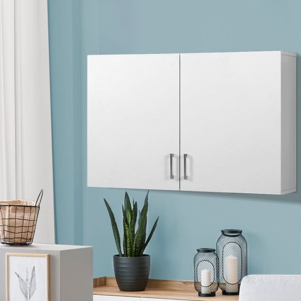 Bathroom Kitchen Bedroom Cabinet Storage Unit Cupboard Organizer White Image 7