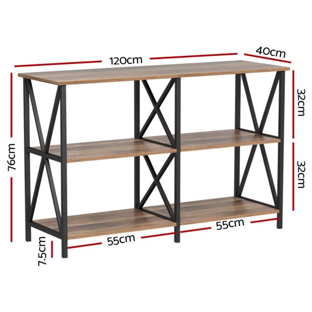 Console Table Hallway Table Entry Desk Retro Metal Display Furniture Image 2