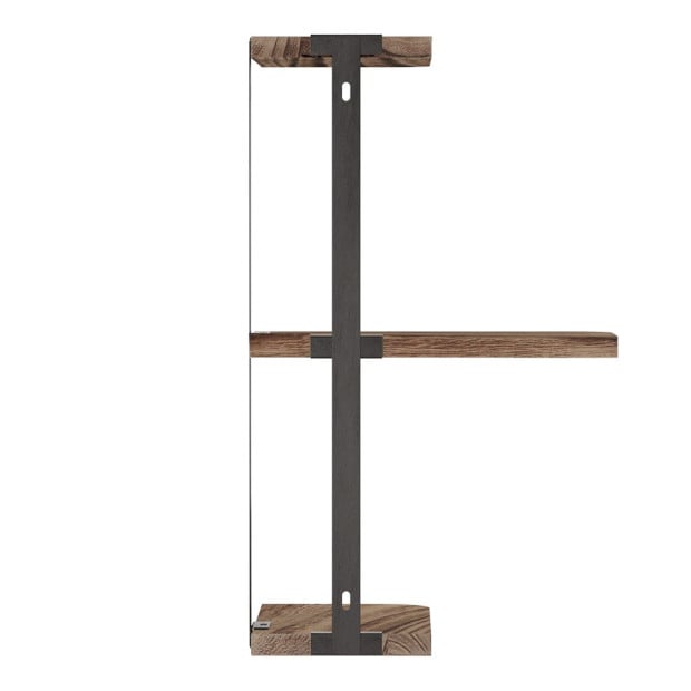 Floating Wall Shelves Brackets 3 Tiers Corner Display DIY Wall Mount Image 4