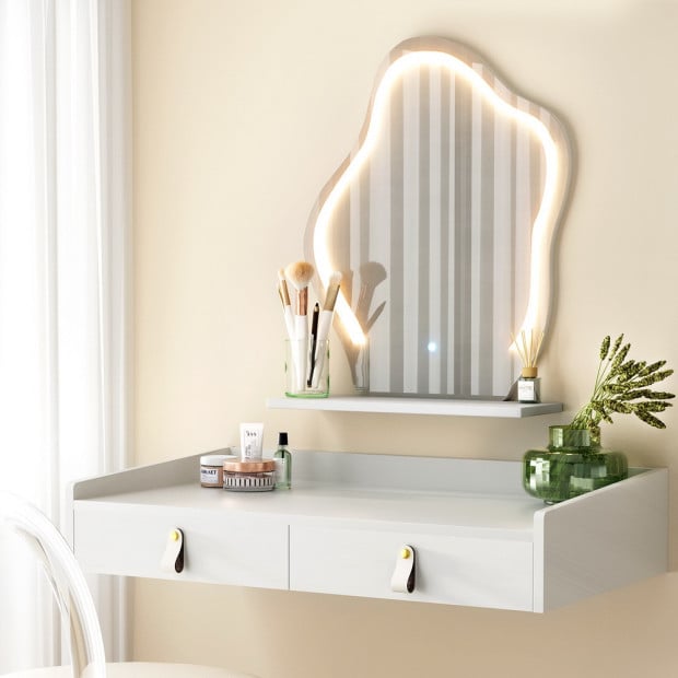 Dressing Table Floating Led White Daphne Image 5