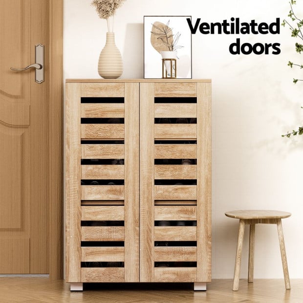 Shoe Cabinet 20 Pairs 5-tier Wood Alster Image 5