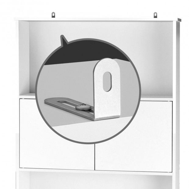 Bathroom Storage Cabinet - White Image 6
