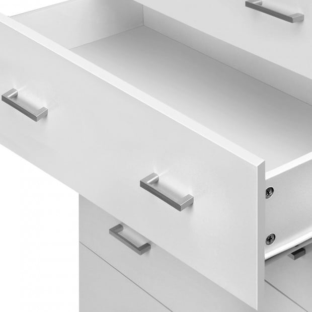 Tallboy 4 Drawers Storage Cabinet - White Image 6