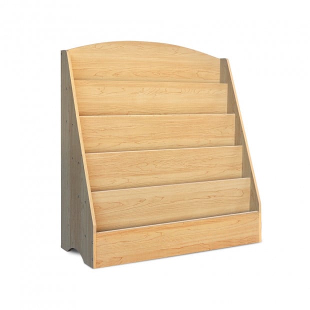5 Tier Kids Bookshelf - Wooden