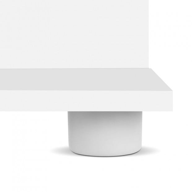 3 Tier Zig Zag Bookshelf - White Image 6