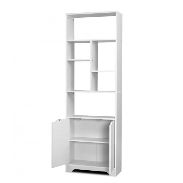 Bookshelf Display Shelf Adjustable Storage Cabinet Bookcase Stand Rack Image 4