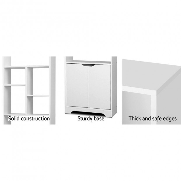 Bookshelf Display Shelf Adjustable Storage Cabinet Bookcase Stand Rack Image 7