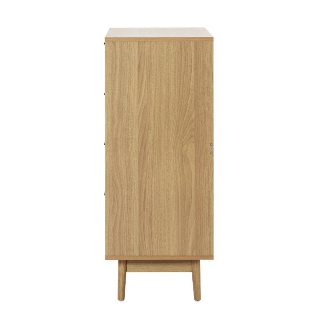 4 Chest of Drawers Rattan Tallboy Cabinet Bedroom Clothes Storage Wood Image 5