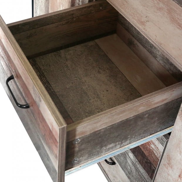 Buffet Sideboard Storage Cabinet Industrial Rustic Wooden Image 5