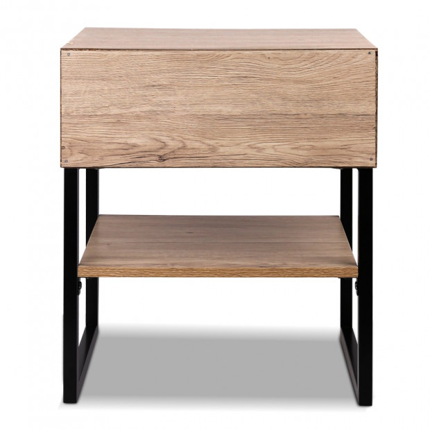 Artiss Chest Style Metal Bedside Table Image 4
