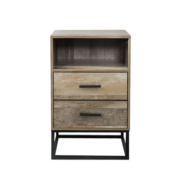 Bedside Tables Drawers Side Table Nightstand Storage Cabinet Unit Wood Image 3