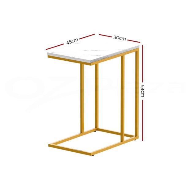 Coffee Table Side Table Laptop Desk Bedside Sofa Wooden Table Marbel Image 2