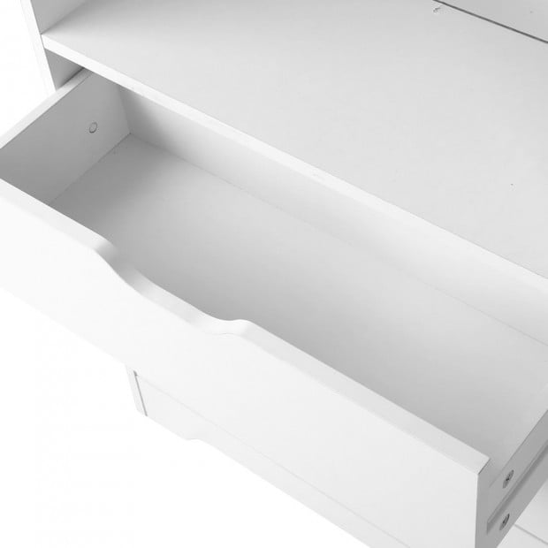 Artiss Display Drawer Shelf - White Image 5