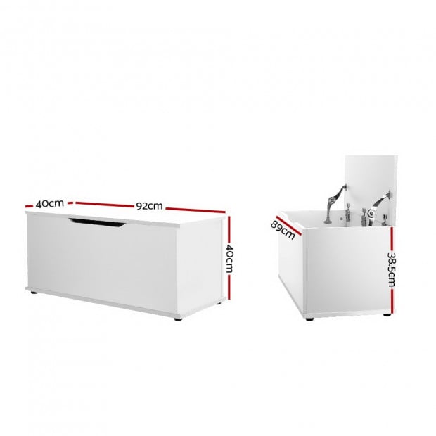 Blanket Box Kids Toy Storage Ottoman Chest Cabinet Bench Children Image 2