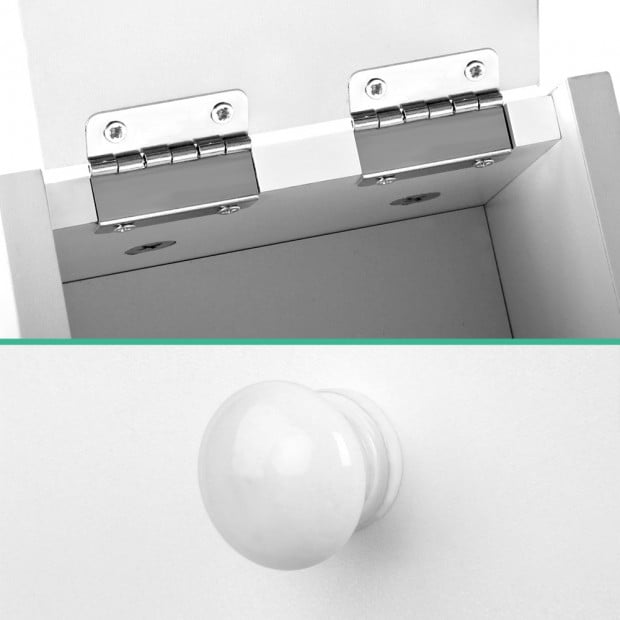 Bathroom Storage Cabinet White Image 9