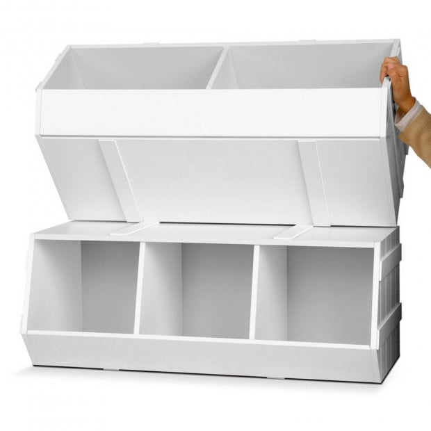 Kids Toy Storage Box - White Image 5