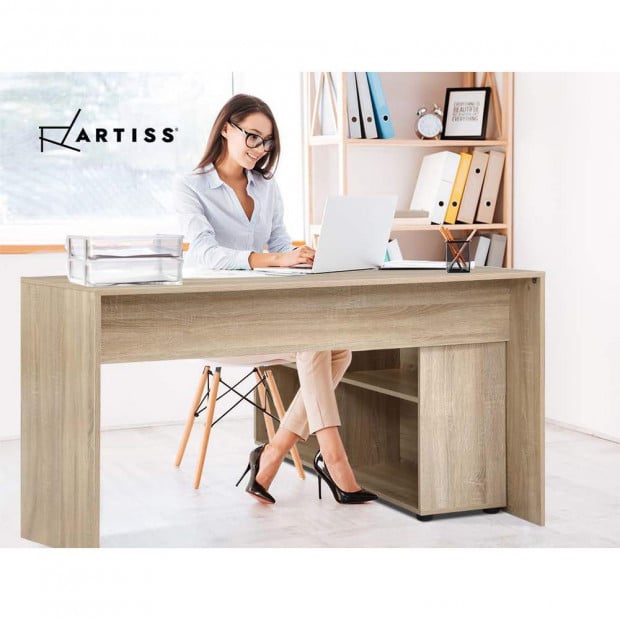 Office Computer Desk Corner Study Table Workstation Storage Image 6
