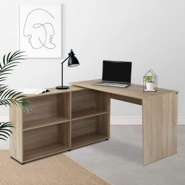Office Computer Desk Corner Study Table Workstation Storage Image 7