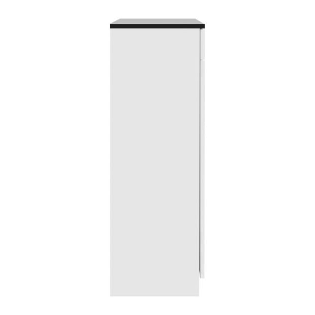 Shoe Cabinet Shoes Storage Rack High Gloss Organiser Cupboard White Image 5