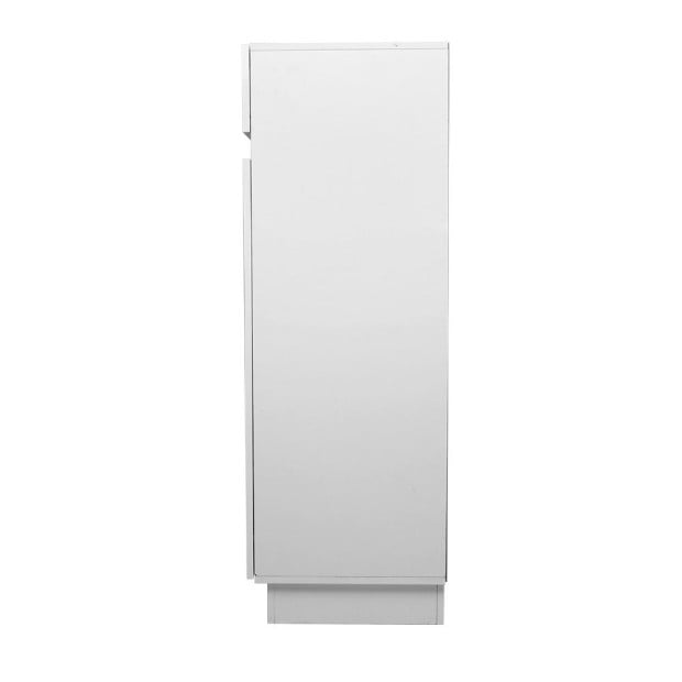 120cm Shoe Cabinet Shoes Storage Rack Cupboard White Drawers Image 4