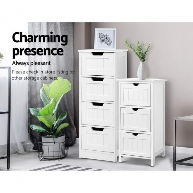 Storage Cabinet Chest of Drawers Dresser Bedside Table Furniture Image 6