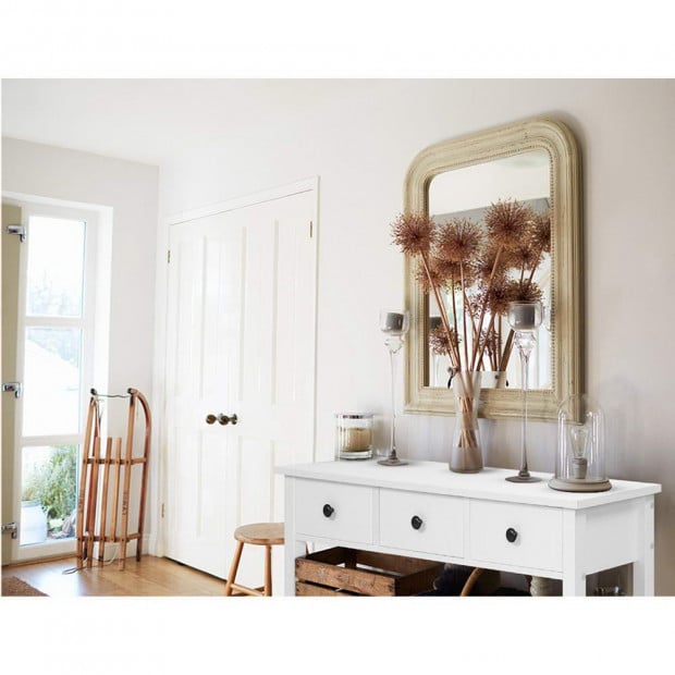 Hallway Console Table Hall Side Entry 3 Drawers Display White Image 6
