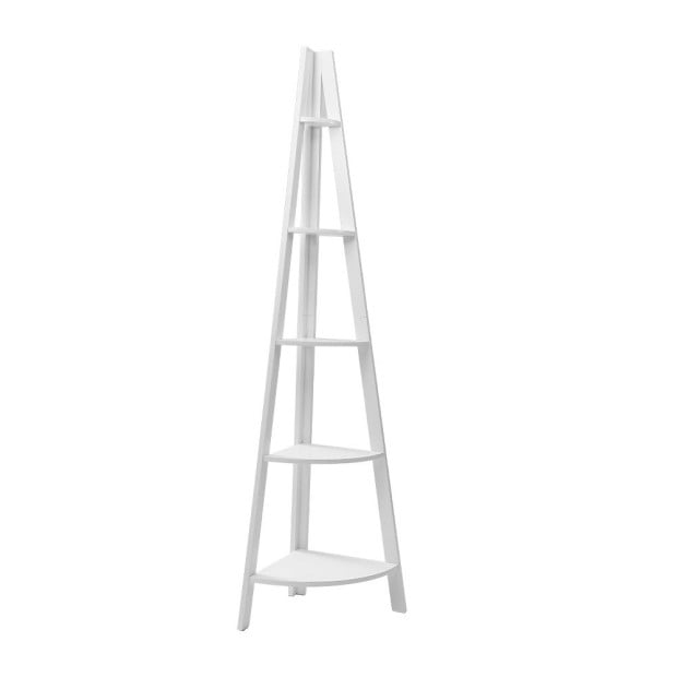 5 Tier Corner Ladder Display Shelf Home Storage Plant Stand Bookshelf