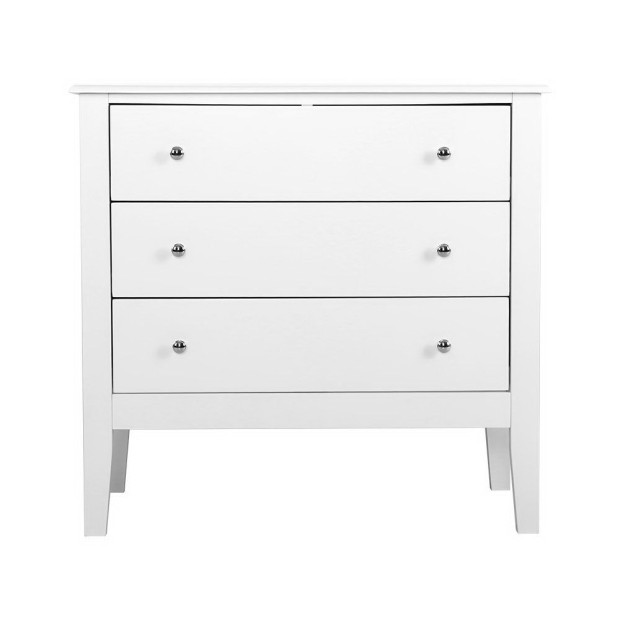 Chest of Drawers Storage Cabinet Bedside Table Dresser Tallboy White Image 3