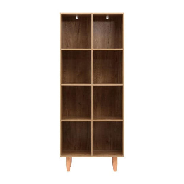 Bookshelf Bookcase 4 Tiers Leor Walnut Image 3