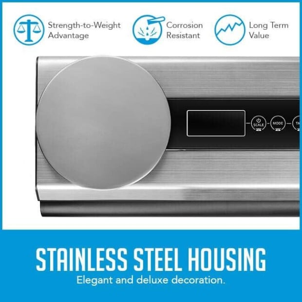 Stainless Steel Food Vacuum Sealer Weighing Scale Extra Rolls Image 3