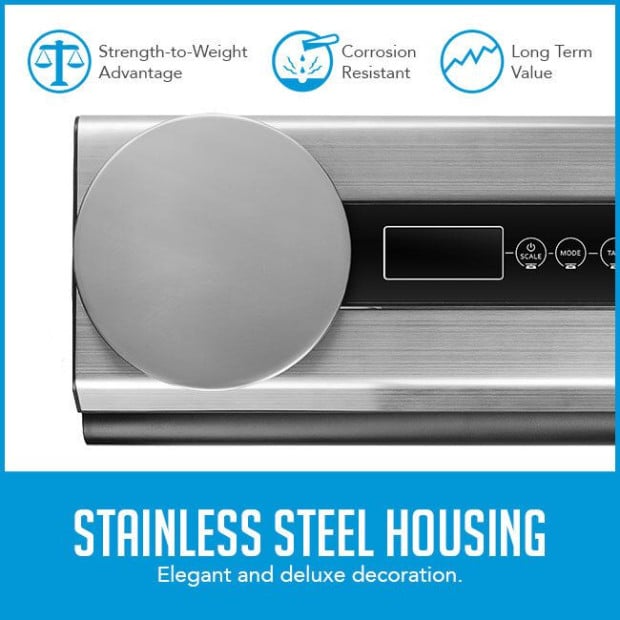 Stainless Steel Food Vacuum Sealer Packaging Weighing Scale Storage Image 3