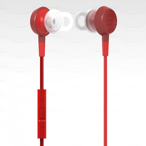 Fanny Wang Ear Buds In-ear Headphones - Red Image 4