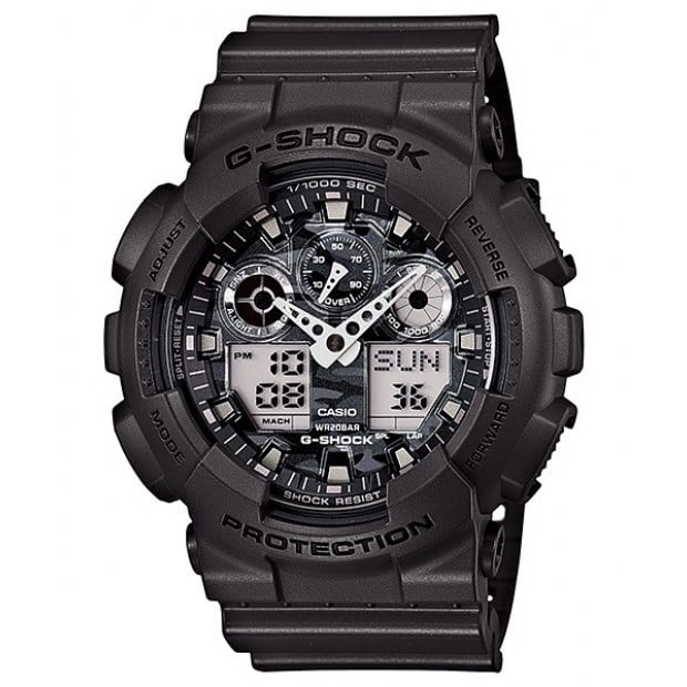 Casio G-Shock Analogue/Digital Mens Camouflage Grey Watch