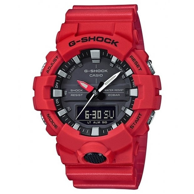 Casio G-Shock Red Analogue/Digital Athlete Watch GA800-4A GA-800-4A