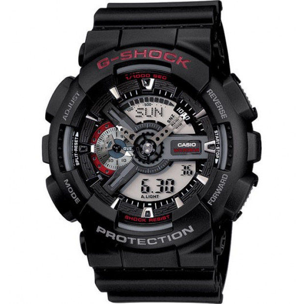 Casio G-Shock Analogue/Digital Mens Black Watch GA-110-1ADR