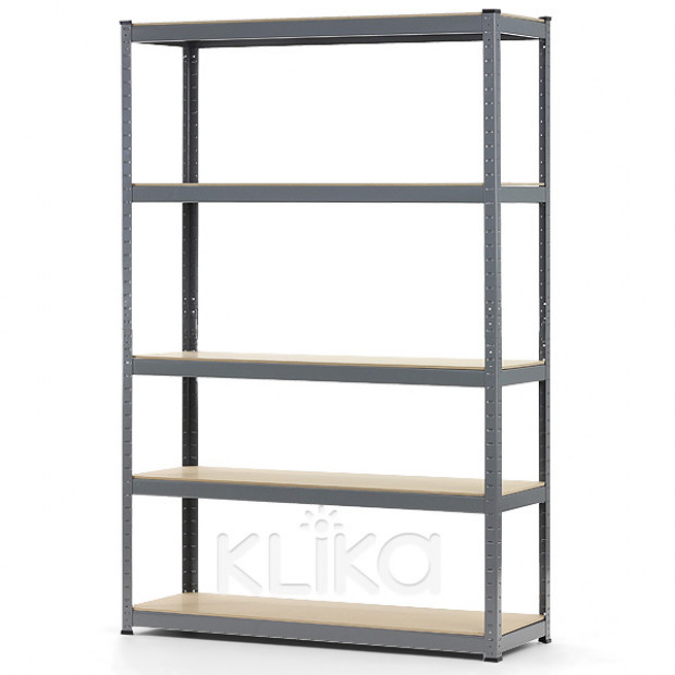 5 SHELF GARAGE STORAGE RACK 180x90cm