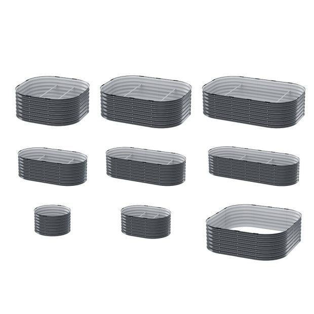 Garden Bed 9 In 1 Modular Planter Box Raised Container Galvanised Image 3