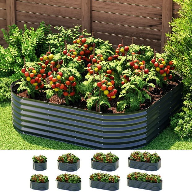 Garden Bed 9 In 1 Modular Planter Box Raised Container Galvanised Image 4
