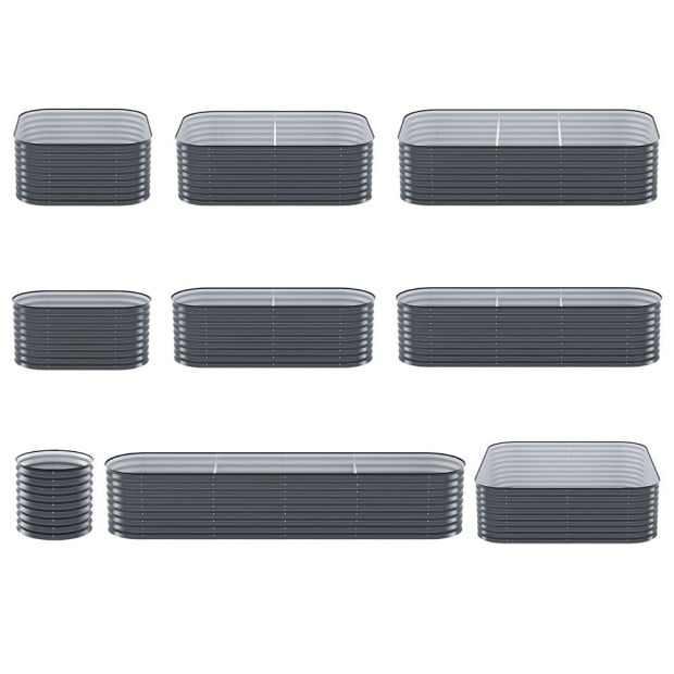 Garden Bed 9 In 1 Modular Planter Box 56cm Height Image 3