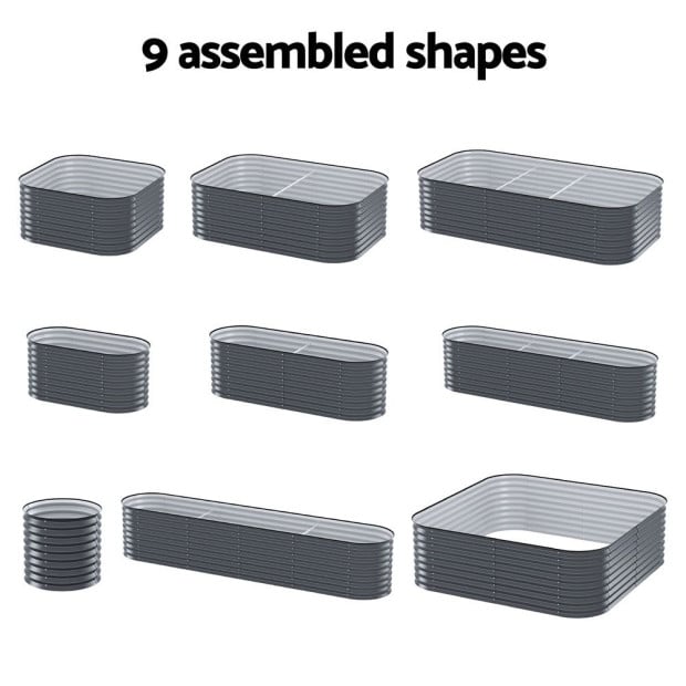 Garden Bed 9 In 1 Modular Planter Box 56cm Height Image 5
