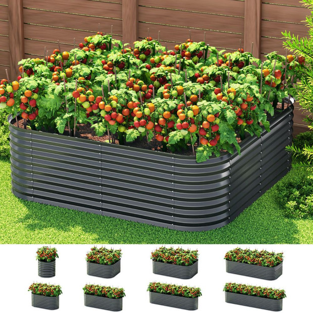 Garden Bed 9 In 1 Modular Planter Box 56cm Height Image 7