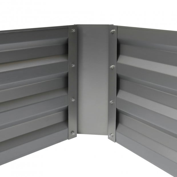 Green Fingers Set of 2 120 x 90cm Raised Garden Bed - Aluminium Grey Image 6