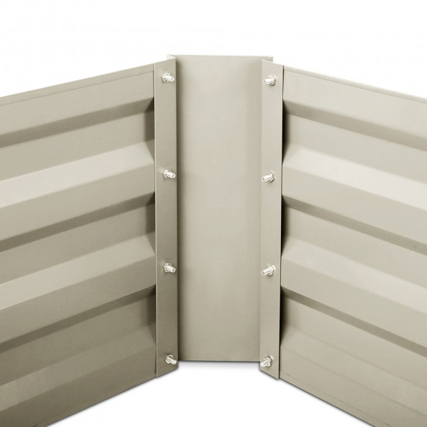 Green Fingers Set of 2 210cm x 90cm Raised Garden Bed - Cream Image 5