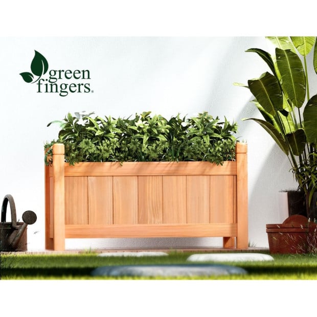 Garden Bed Raised Wooden Planter Box Vegetables 60x30x33cm Image 7