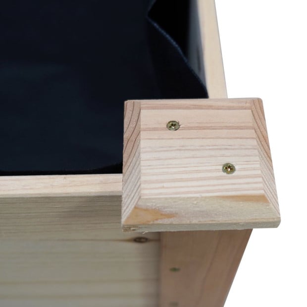 Garden Bed Elevated 120x60x80cm Wooden Planter Box Raised Container Image 3
