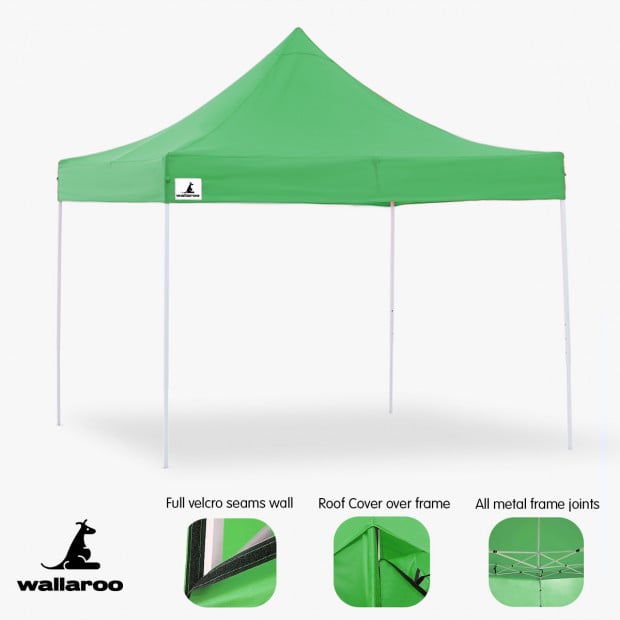Wallaroo 3x3 Marquee - PopUp Gazebo - Green Image 4