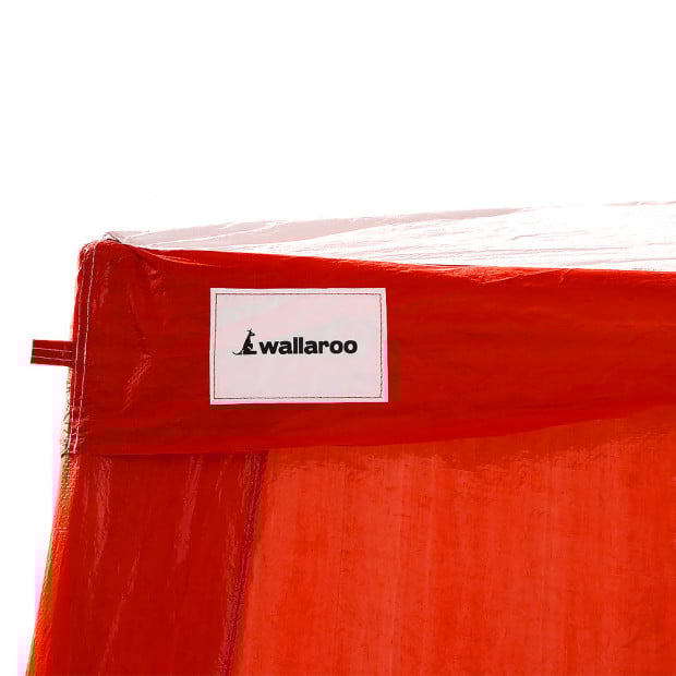 Wallaroo Premium 4x8 outdoor event marquee Red+White