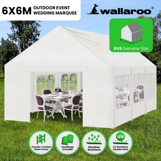 Wallaroo 6x6 Outdoor Event Marquee Wedding Image 13