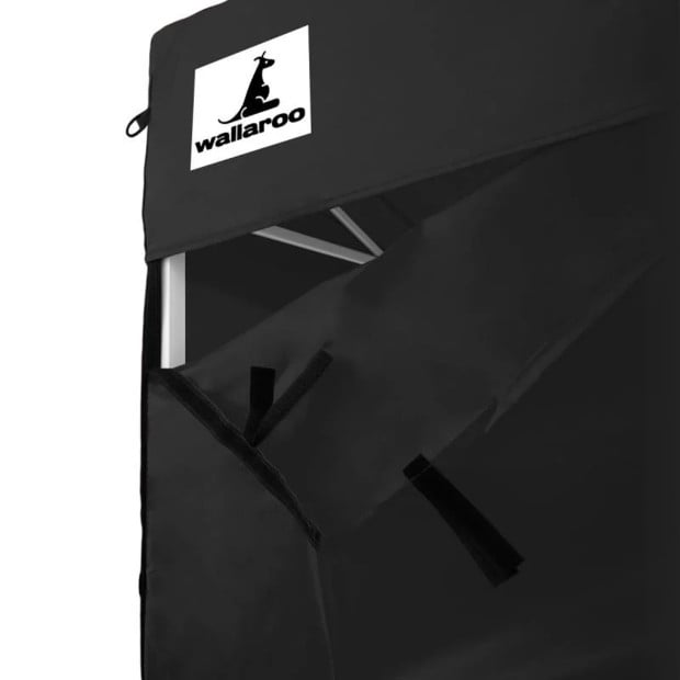 Wallaroo 3x4.5 Marquee Popup Gazebo Black Image 12